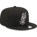 schwarze-snapback-kappe-9fifty-draft-edition-2023-der-san-antonio-spurs-nba-von-new-era