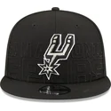 schwarze-snapback-kappe-9fifty-draft-edition-2023-der-san-antonio-spurs-nba-von-new-era