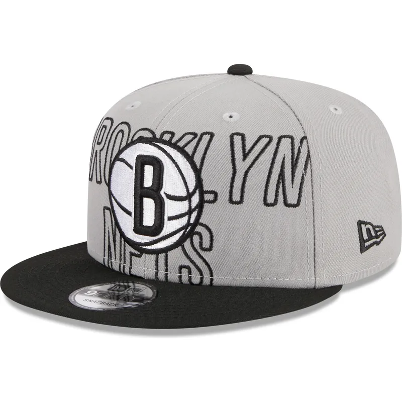 cap-rovna-gray-snapback-9fifty-draft-edition-2023-brooklyn-nets-nba-new-era