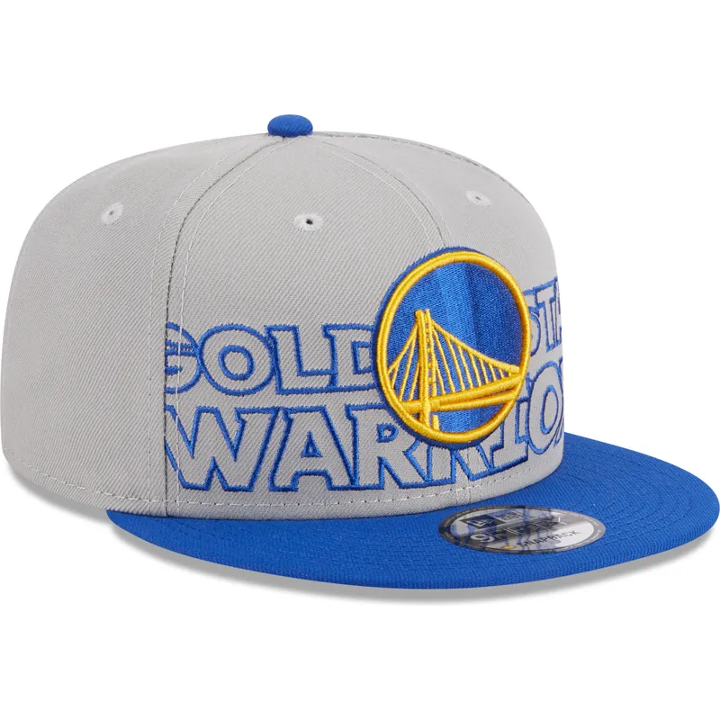 siltovka-rovna-siva-snapback-9fifty-draft-edition-2023-golden-state-warriors-nba-new-era