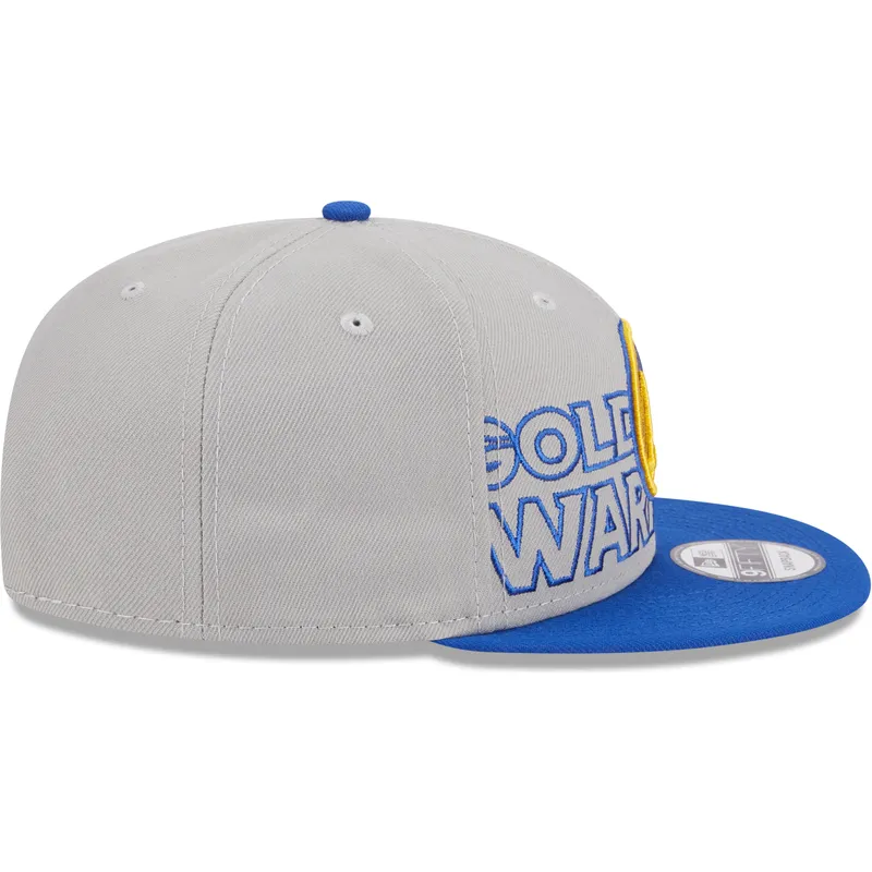 siltovka-rovna-siva-snapback-9fifty-draft-edition-2023-golden-state-warriors-nba-new-era
