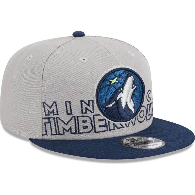 siltovka-rovna-siva-snapback-9fifty-draft-edition-2023-minnesota-timberwolves-nba-new-era