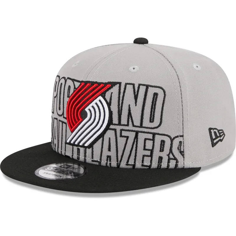 siltovka-rovna-siva-snapback-9fifty-draft-edition-2023-portland-trail-blazers-nba-new-era
