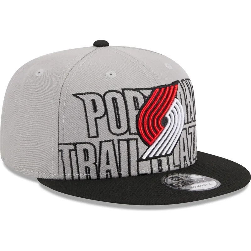 siltovka-rovna-siva-snapback-9fifty-draft-edition-2023-portland-trail-blazers-nba-new-era