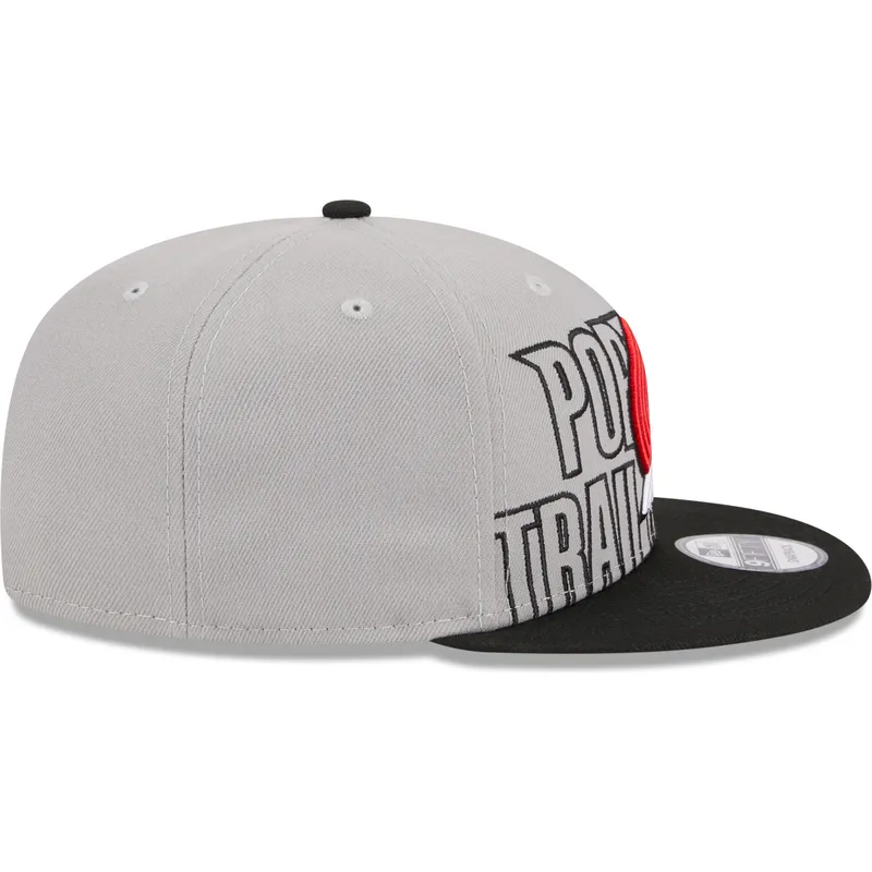 siltovka-rovna-siva-snapback-9fifty-draft-edition-2023-portland-trail-blazers-nba-new-era