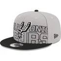 siltovka-rovna-siva-snapback-9fifty-draft-edition-2023-san-antonio-spurs-nba-new-era