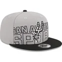 siltovka-rovna-siva-snapback-9fifty-draft-edition-2023-san-antonio-spurs-nba-new-era