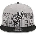 siltovka-rovna-siva-snapback-9fifty-draft-edition-2023-san-antonio-spurs-nba-new-era