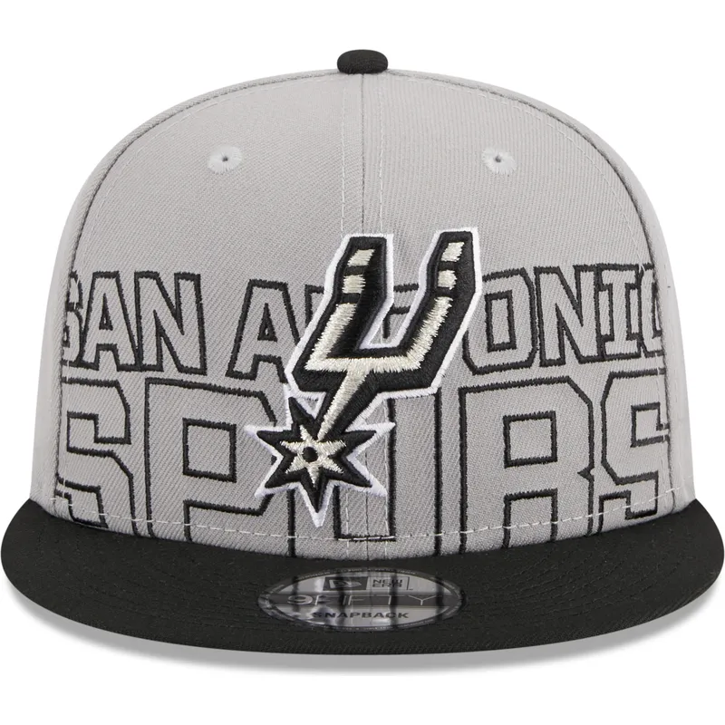 siltovka-rovna-siva-snapback-9fifty-draft-edition-2023-san-antonio-spurs-nba-new-era