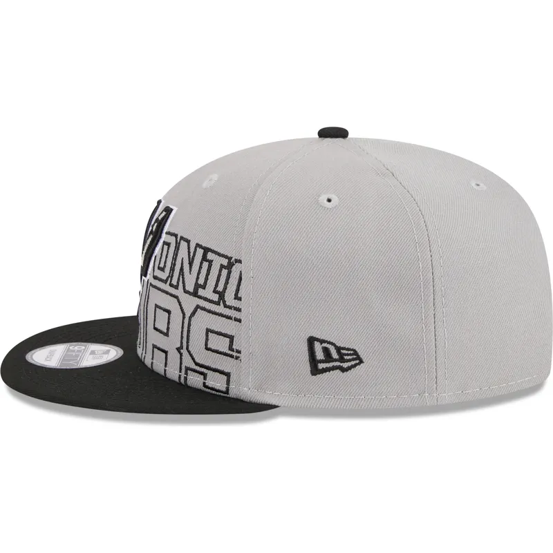 siltovka-rovna-siva-snapback-9fifty-draft-edition-2023-san-antonio-spurs-nba-new-era