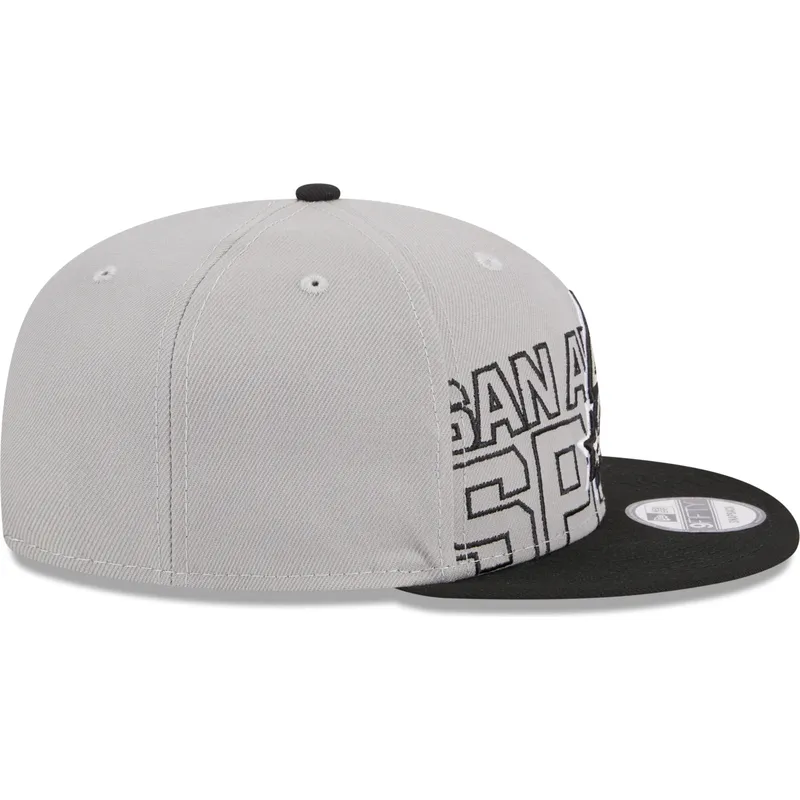 siltovka-rovna-siva-snapback-9fifty-draft-edition-2023-san-antonio-spurs-nba-new-era