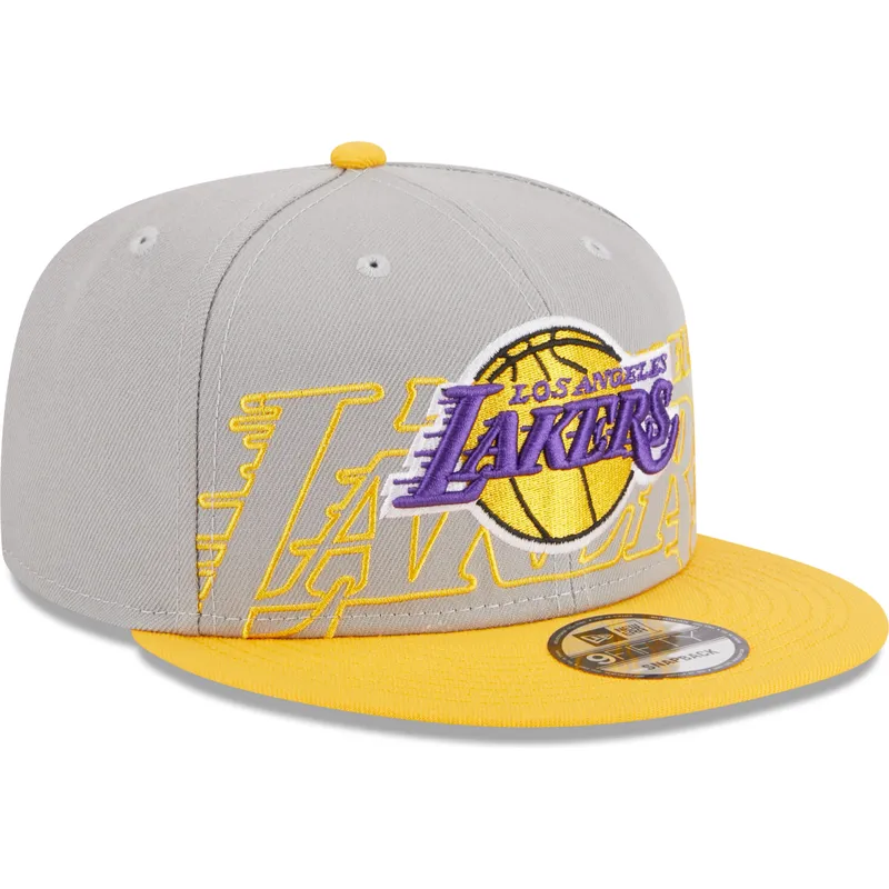 siltovka-rovna-siva-snapback-9fifty-draft-edition-2023-los-angeles-lakers-nba-new-era