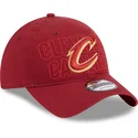 siltovky-zaoblena-cervena-nastavitelny-pasik-9twenty-draft-edition-2023-cleveland-cavaliers-nba-new-era