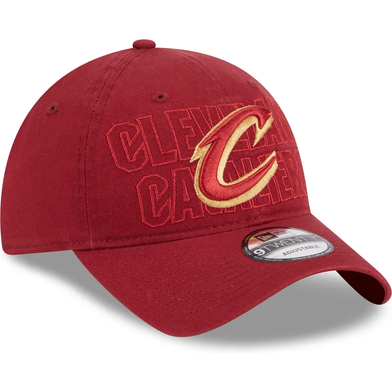 cap-zaoblena-red-adjustable-strap-9twenty-draft-edition-2023-cleveland-cavaliers-nba-new-era