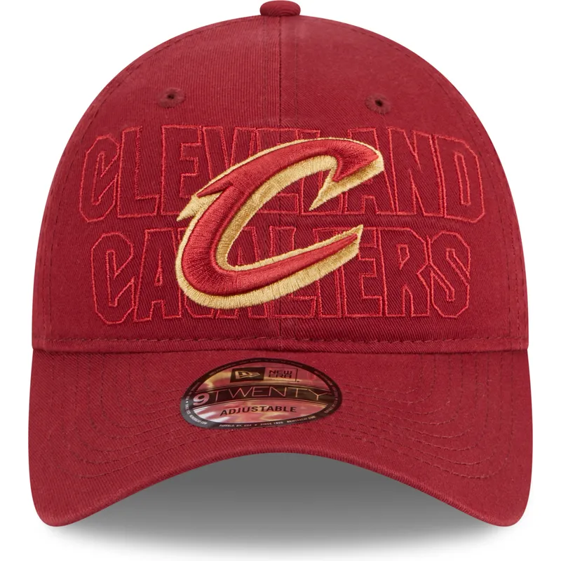 siltovka-zaoblena-cervena-nastavitelny-9twenty-draft-edition-2023-cleveland-cavaliers-nba-new-era