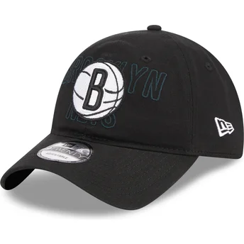 Cap zaoblená black adjustable strap 9TWENTY Draft Edition 2023 Brooklyn Nets NBA New Era