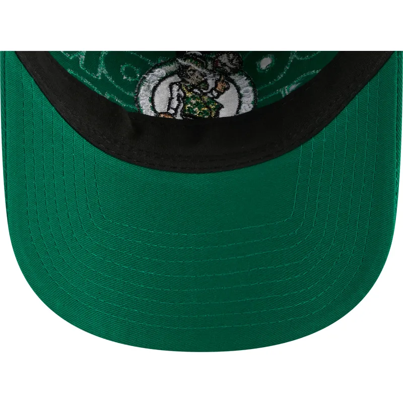 grune-verstellbare-curved-cap-9twenty-draft-edition-2023-der-boston-celtics-nba-von-new-era