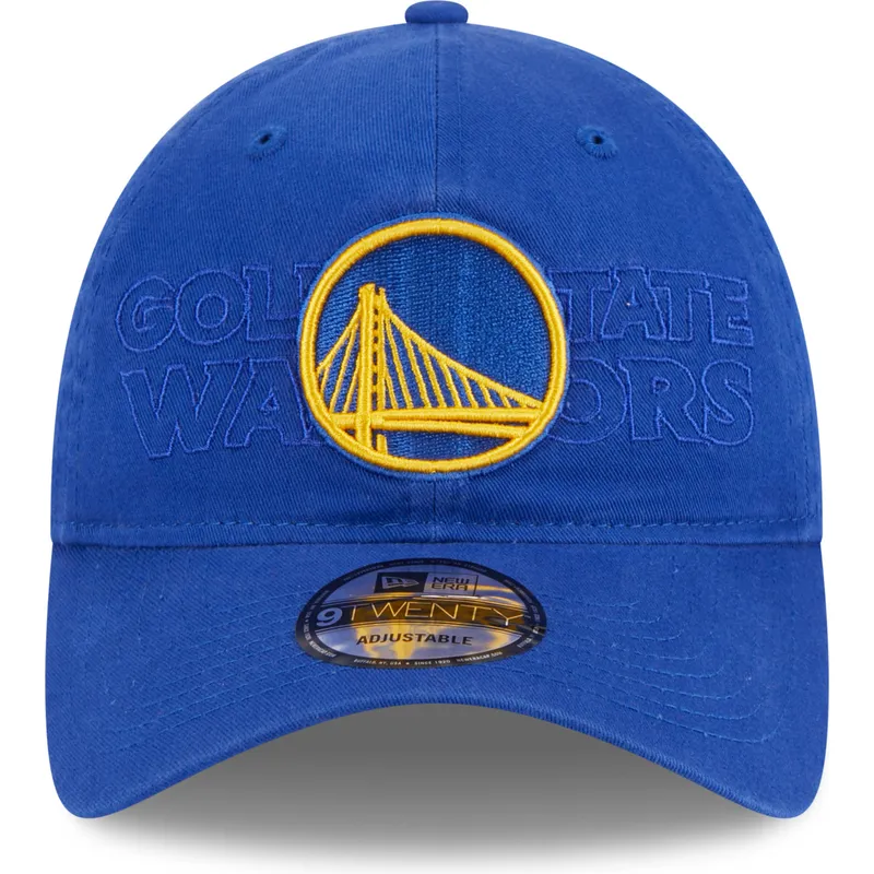 cap-zaoblena-blue-adjustable-strap-9twenty-draft-edition-2023-golden-state-warriors-nba-new-era