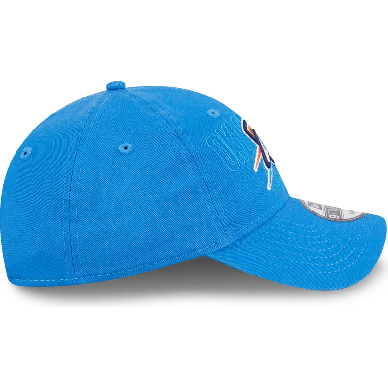 blaue-verstellbare-curved-cap-9twenty-draft-edition-2023-der-oklahoma-city-thunder-nba-von-new-era