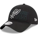 cap-zaoblena-black-adjustable-strap-9twenty-draft-edition-2023-san-antonio-spurs-nba-new-era