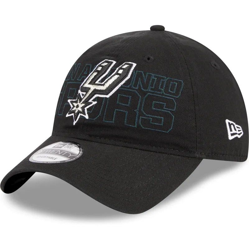 cap-zaoblena-black-adjustable-strap-9twenty-draft-edition-2023-san-antonio-spurs-nba-new-era