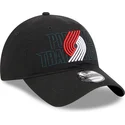 schwarze-verstellbare-gebogene-kappe-9twenty-draft-edition-2023-der-portland-trail-blazers-nba-von-new-era