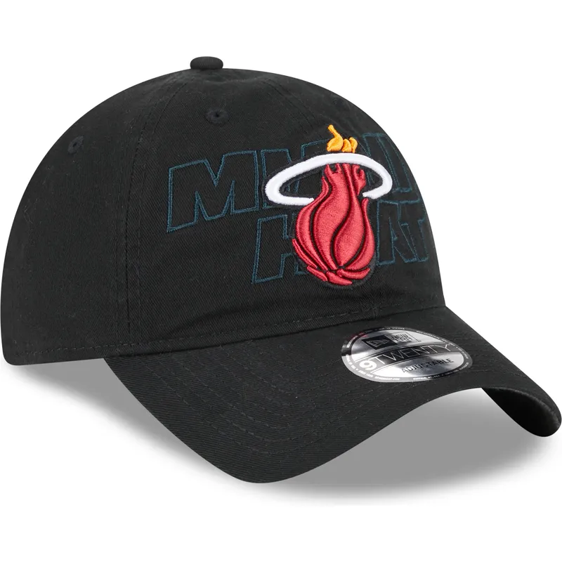 siltovka-zaoblena-cierna-nastavitelny-9twenty-draft-edition-2023-miami-heat-nba-new-era