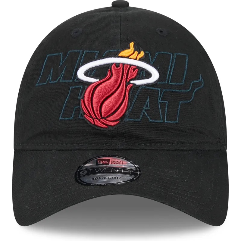 cap-zaoblena-black-adjustable-strap-9twenty-draft-edition-2023-miami-heat-nba-new-era