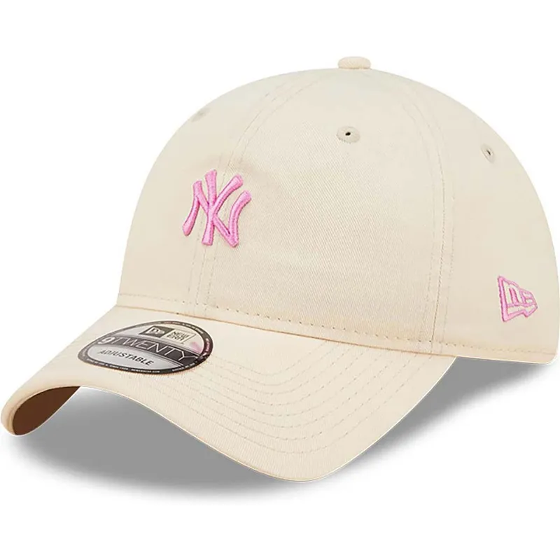 cap-zaoblena-pink-adjustable-strap-claro-9twenty-mini-new-york-yankees-mlb-new-era