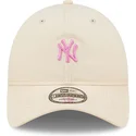 cap-zaoblena-pink-adjustable-strap-claro-9twenty-mini-new-york-yankees-mlb-new-era