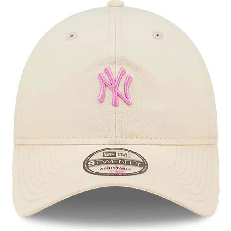 cap-zaoblena-pink-adjustable-strap-claro-9twenty-mini-new-york-yankees-mlb-new-era