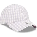siltovky-zaoblena-fialova-nastavitelny-pasik-claro-9twenty-gingham-new-york-yankees-mlb-new-era