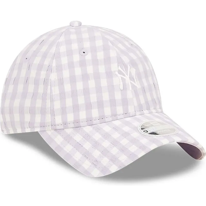siltovky-zaoblena-fialova-nastavitelny-pasik-claro-9twenty-gingham-new-york-yankees-mlb-new-era