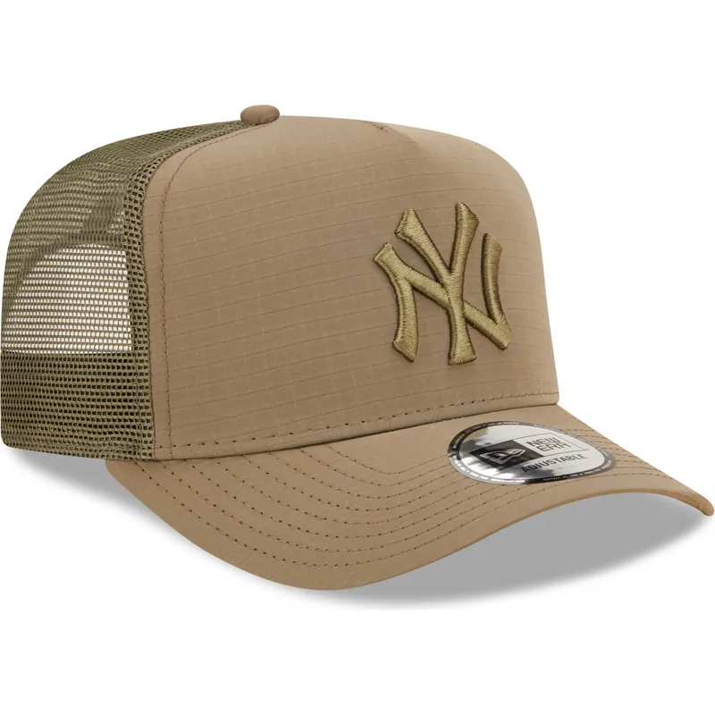 siltovka-zaoblena-zelena-snapback-a-frame-tech-ripstop-new-york-yankees-mlb-new-era