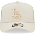 siltovka-zaoblena-bezova-snapback-a-frame-tech-ripstop-los-angeles-dodgers-mlb-new-era