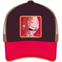 trucker-cap-braun-und-rot-kid-buu-kid2-dragon-ball-von-capslab