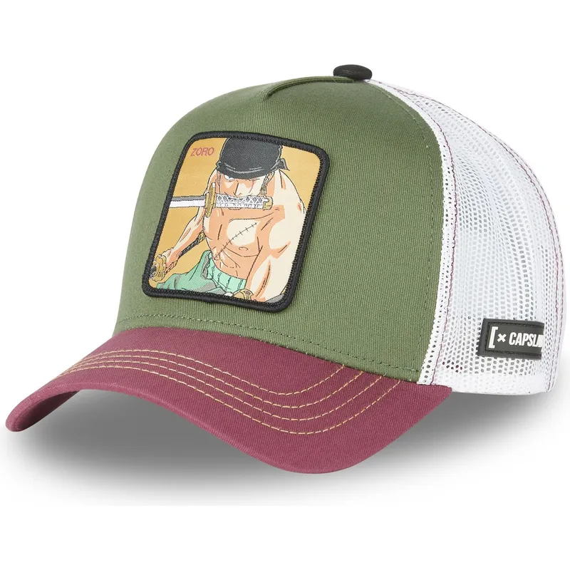 siltovka-zaoblena-zelena-snapback-zor4-roronoa-zoro-one-piece-capslab