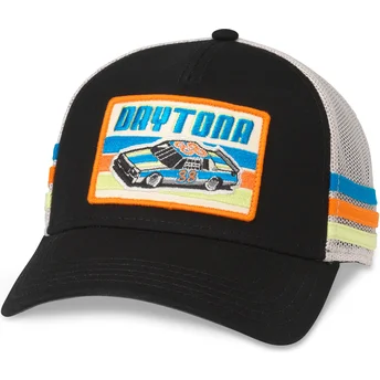 Trucker Cap schwarz und weiß Snapback Daytona International Speedway Tri Color von American Needle