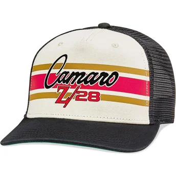 Trucker-Cap weiß und schwarz Snapback Camaro Z28 Sinclair...