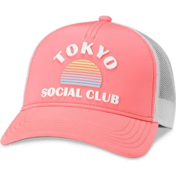 Cap zaoblená pink snapback American Needle
