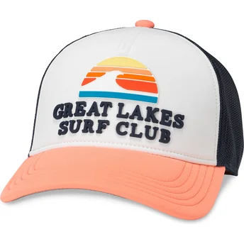 Šiltovky zaoblená kamionista viacfarebná snapback , Great Lakes Surf Club Riptide Valin American Needle