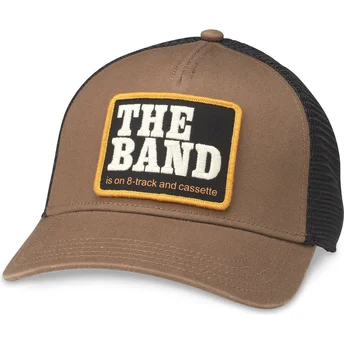 Gorra trucker marrón y negra snapback The Band Valin de...