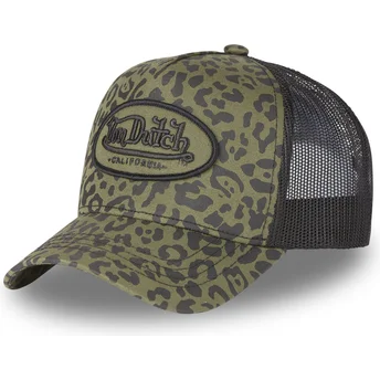 Šiltovky zaoblená leopardí snapback LEO KA Von Dutch
