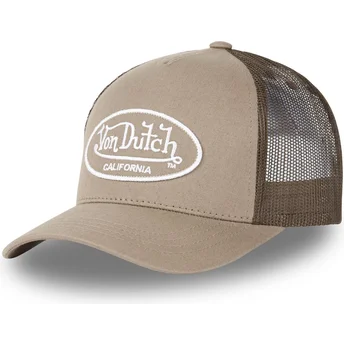 Καφέ ρυθμιζόμενο καπέλο τύπου trucker LOF B3 της Von Dutch