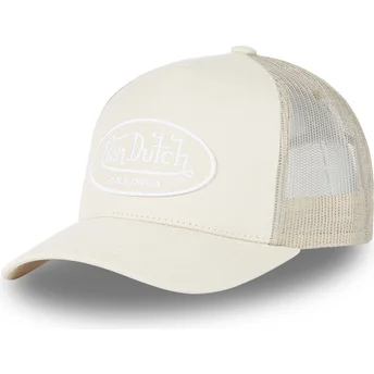 Šiltovky zaoblená kamionista béžová nastaviteľný pásik LOF B5B Von Dutch