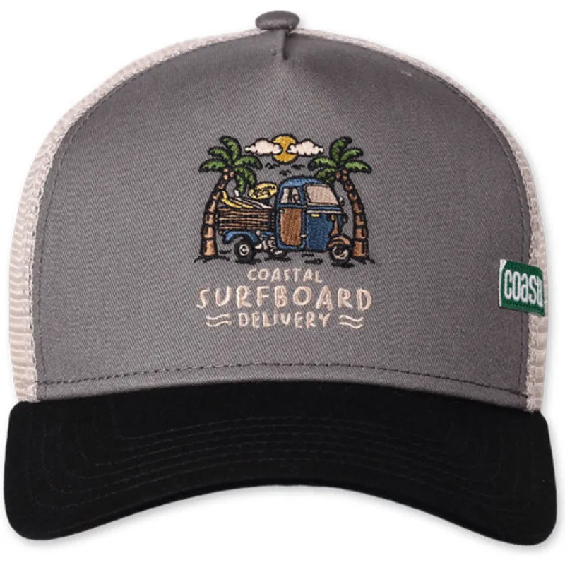 graue-und-schwarze-trucker-kappe-surfboard-delivery-hft-von-coastal