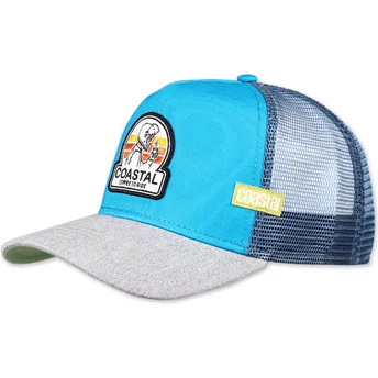 Šiltovky zaoblená modrá snapback Coffee To Ride HFT Coastal