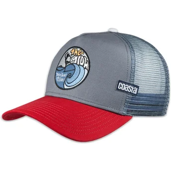 Grau-rote Trucker-Kappe The Glow HFT von Coastal
