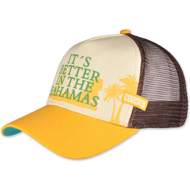 cap-zaoblena-yellow-snapback-coastal cap-zaoblena-yellow-snapback-coastal