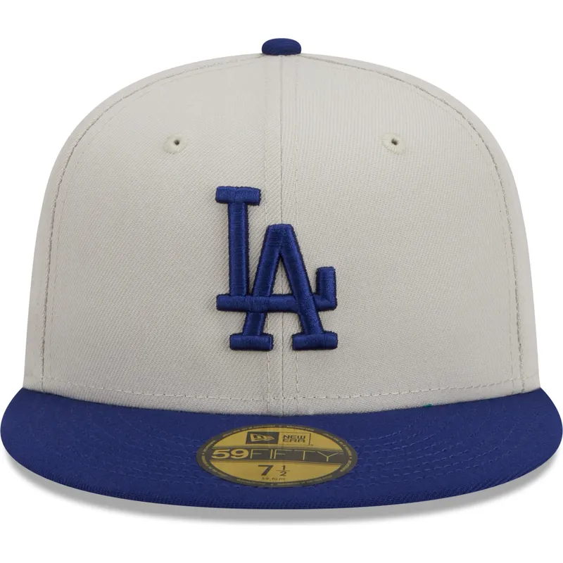 graue-und-blaue-anliegende-flat-cap-59fifty-farm-team-der-los-angeles-dodgers-mlb-von-new-era